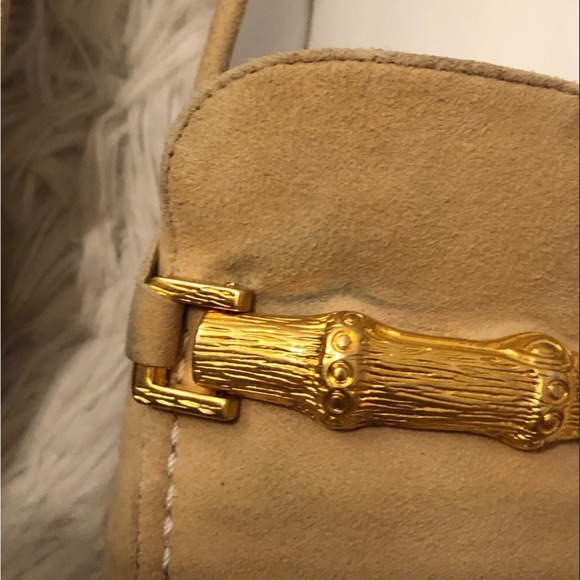 Sz 8 Claudia Ciuti Suede Flats New Cream Color - Picture 8 of 8